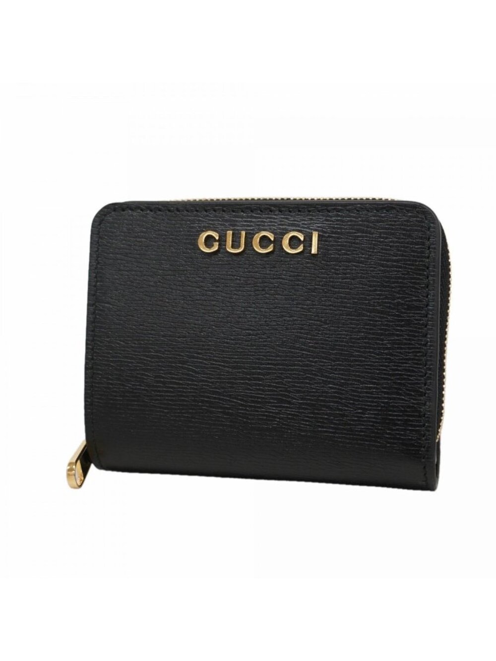 Gucci Wallet Leather Black Gold